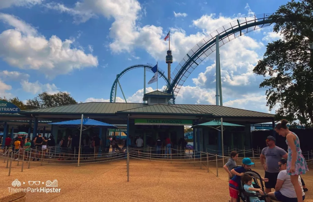 SeaWorld Orlando Resort Ticket Windows at Entrance. Keep reading to learn about the 2024 SeaWorld Annual Pass and Pass Member Perks and Benefits.