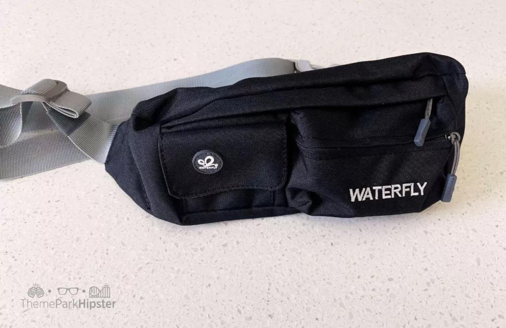 One of the best fanny packs for Disney World is Waterfly gray waist pack