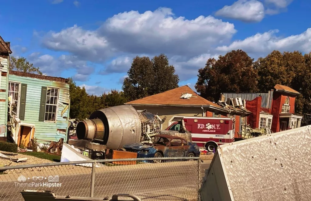 Universal Studios Hollywood Backlot Studio Tour War of Worlds Disaster Plane Crash