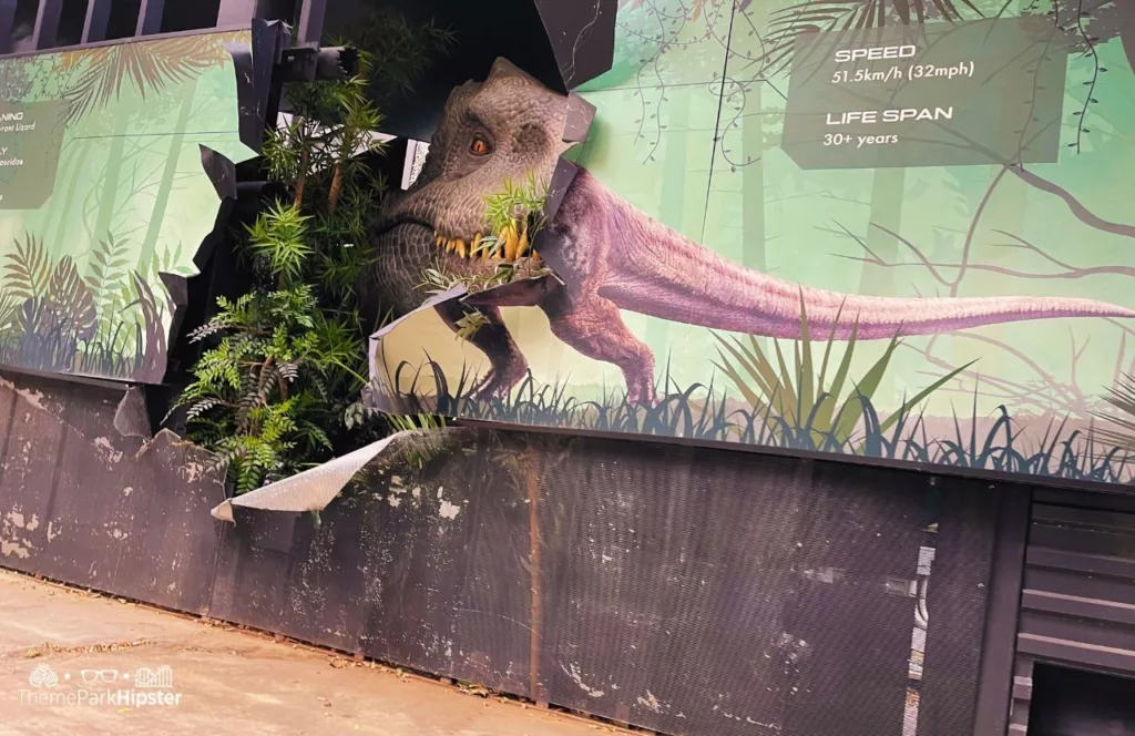 Universal Studios Hollywood Jurassic World Ride indominus rex dinosaur
