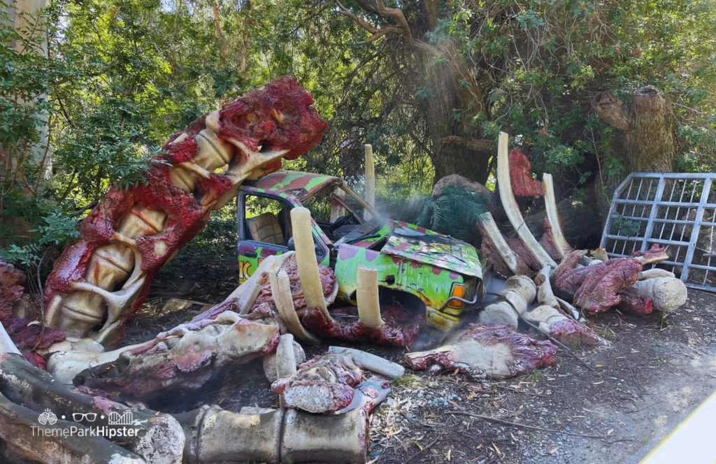 Universal Studios Hollywood backlot Studio Tour Cars from Movies Dinosaur Bones