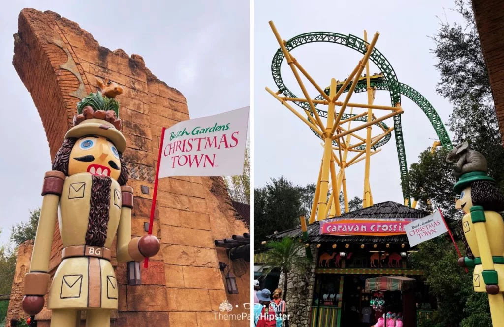 Food Guide to Busch Gardens Tampa Bay Christmas Town Toy Soldiers and Cheetah Hunt. Keep reading to get the best things to eat at Christmas Town Busch Gardens.