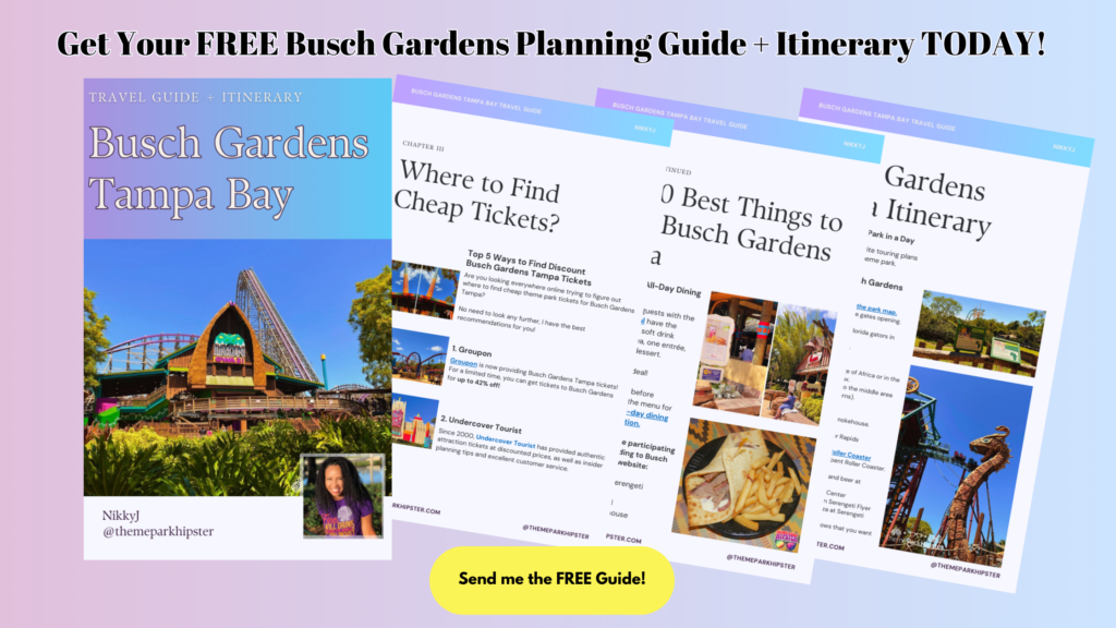 Busch Gardens Tampa Travel Planner and Itinerary Guide