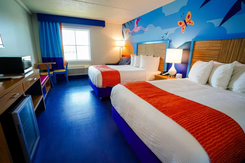 Castaway Bay Room. One of the best places to stay at Cedar Point in Sandusky, Ohio.