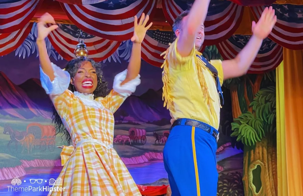 Flora Long and Jim Handy Disney Wilderness Lodge Resort Hoop Dee Doo Musical Revue Review 
