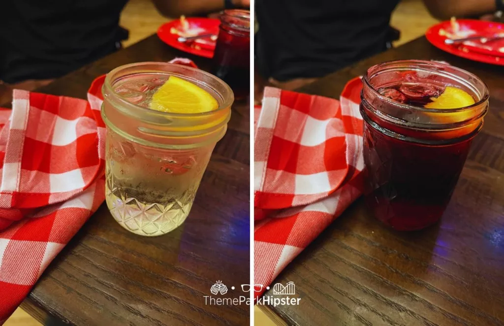 Disney Wilderness Lodge Resort White and Red Sangria at Hoop Dee Doo Musical Revue Review