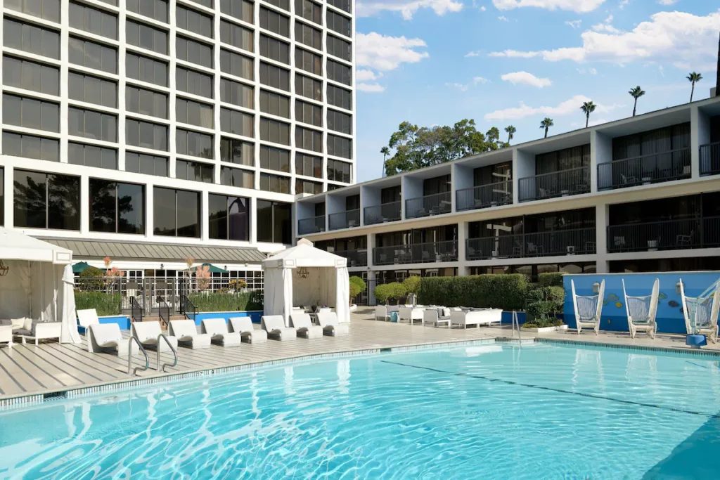 Sheraton Universal City Pool Area Near Universal Studios Hollywood