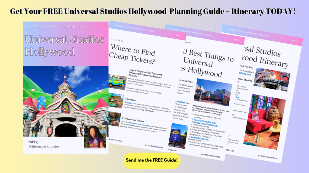 Universal Studios Hollywood. Opt in Lead Magnet Blog Banner
