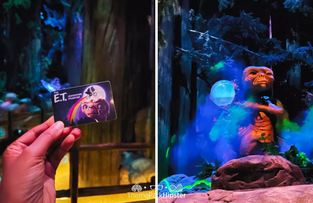 E.T. Adventure Ride at Universal Studios Florida Botanicus in Forest Scene with Interplanetary Passport