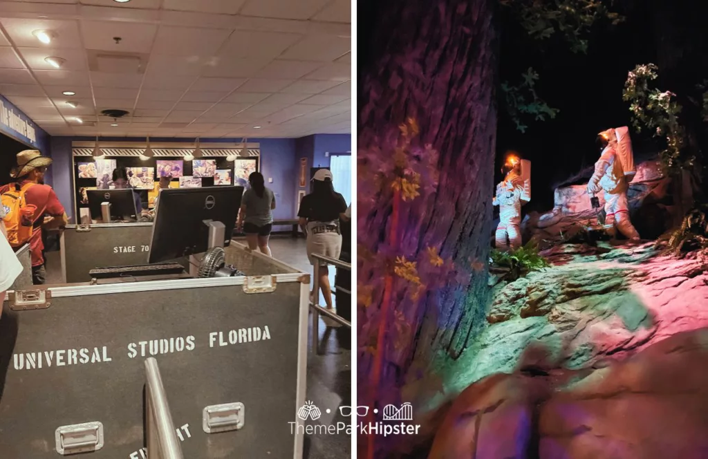 E.T. Adventure Ride at Universal Studios Florida Forest Scene with Astronauts