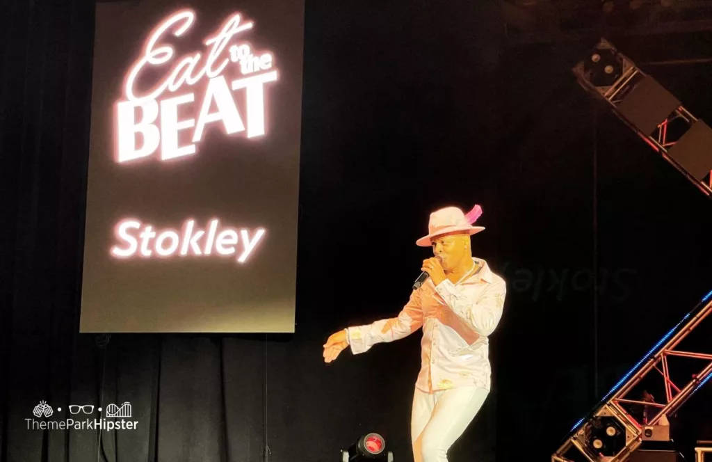 Epcot Food and Wine Festival at Disney World Eat to the Beat Concert with Stokley from Mint Condition. Keep reading to get the best things to do at Epcot Food and Wine Festival.