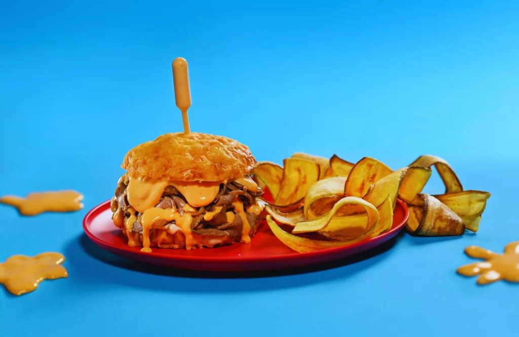 Minionland Universal Studios food Steak & Cheese Ray Sandwich at Minion Cafe