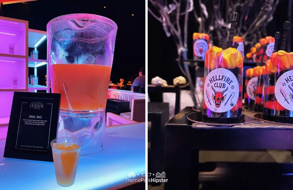 Universal Orlando Resort Halloween Horror Nights a Taste of Terror HHN Food Hellfire Club Dessert and Ghoul Juice