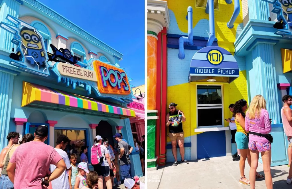 Universal Studios Florida Minion Land Freeze Ray Pops Mobile Ordering Pickup Window. Keep reading to get the full guide to the Universal Orlando Mobile Order Service 2024.