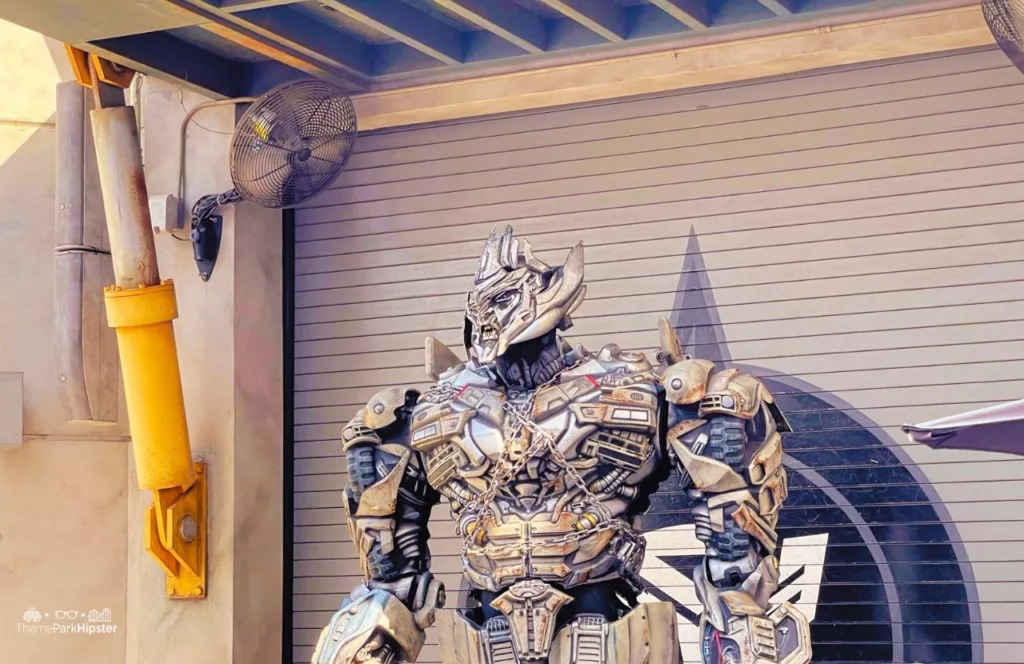 Universal Studios Orlando Florida Megatron Character Meet and Greet at Transformers the Ride 3D