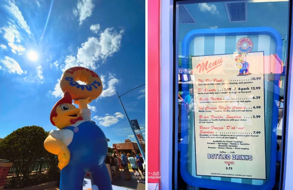 2024 Universal Studios Orlando Florida Menu at Lard Lad Donuts in Simpsons Land Springfield U.S.A. Keep reading to get the full guide to the Universal Orlando Mobile Order Service.