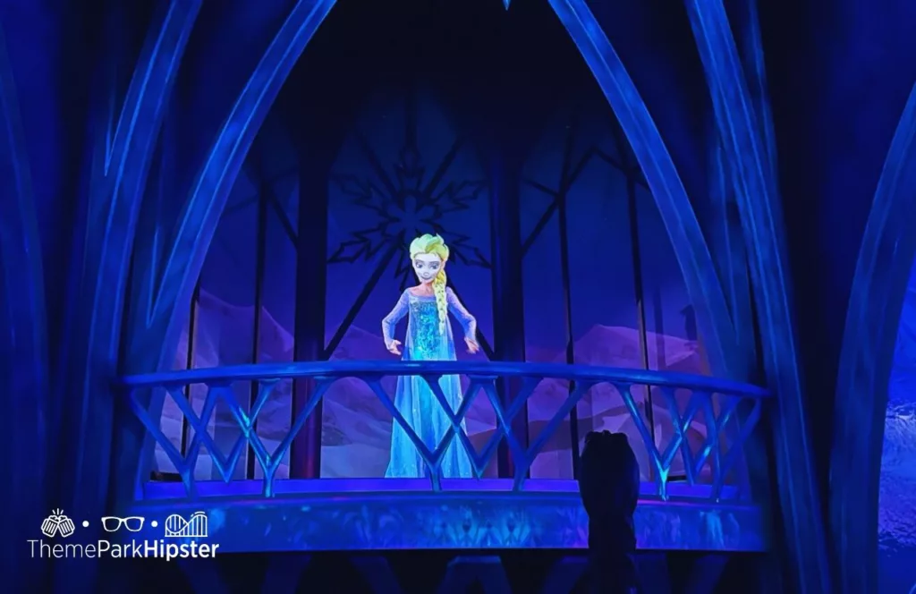 Frozen Ever After Ride at Disney's Epcot Queen Elsa. Keep reading to get the world rides at Epcot for solo travelers on a solo disney world trip.