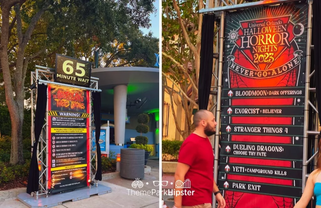 2023 Halloween Horror Nights HHN 32 Universal Studios Orlando Houses and Oddfellow Entrance