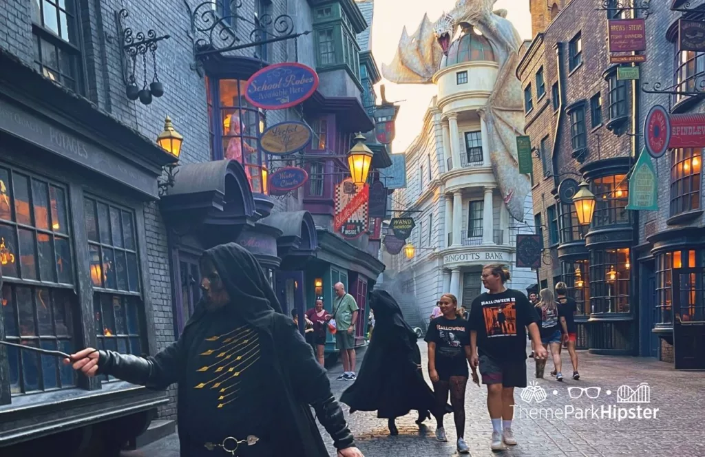 2024 Halloween Horror Nights HHN Universal Studios Orlando Diagon Alley Harry Potter Death Eaters.