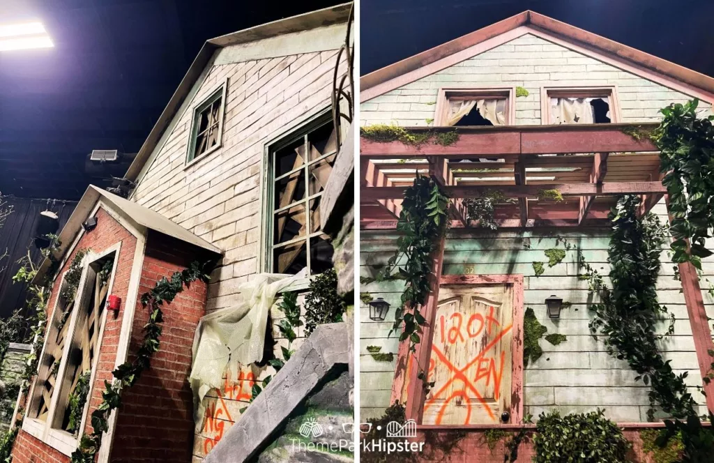 2023 Halloween Horror Nights Unmasking the Horror Tour Lights on at HHN 32 Universal Studios Florida The Last of Us House