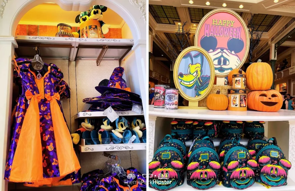 Disney Halloween Merchandise at Magic Kingdom Theme Park Dress and Loungefly. One of the best Disney Halloween Loungefly backpacks.