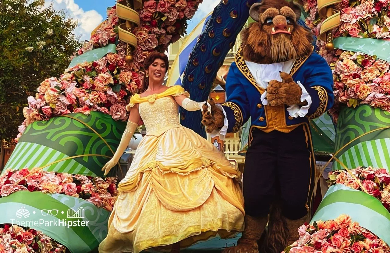 Disney Magic Kingdom Theme Park Festival of Fantasy Parade Belle of Beauty and the Beast