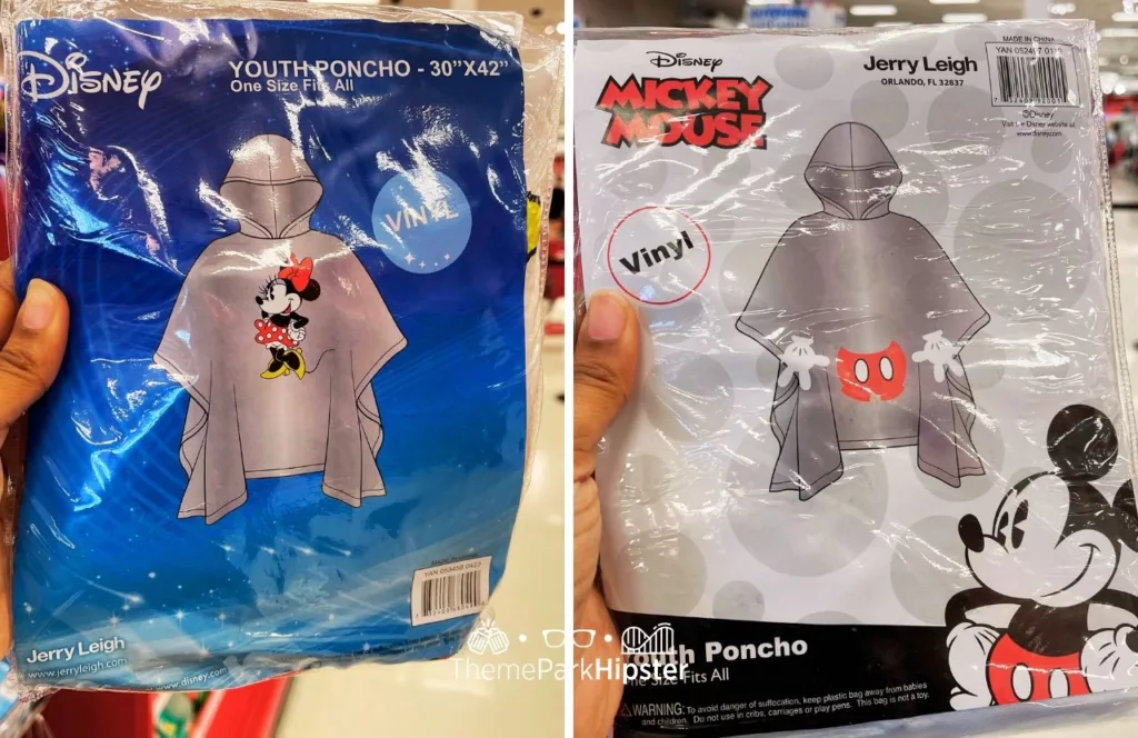 Disney Rain Poncho at Target with Minnie and Mickey Mouse