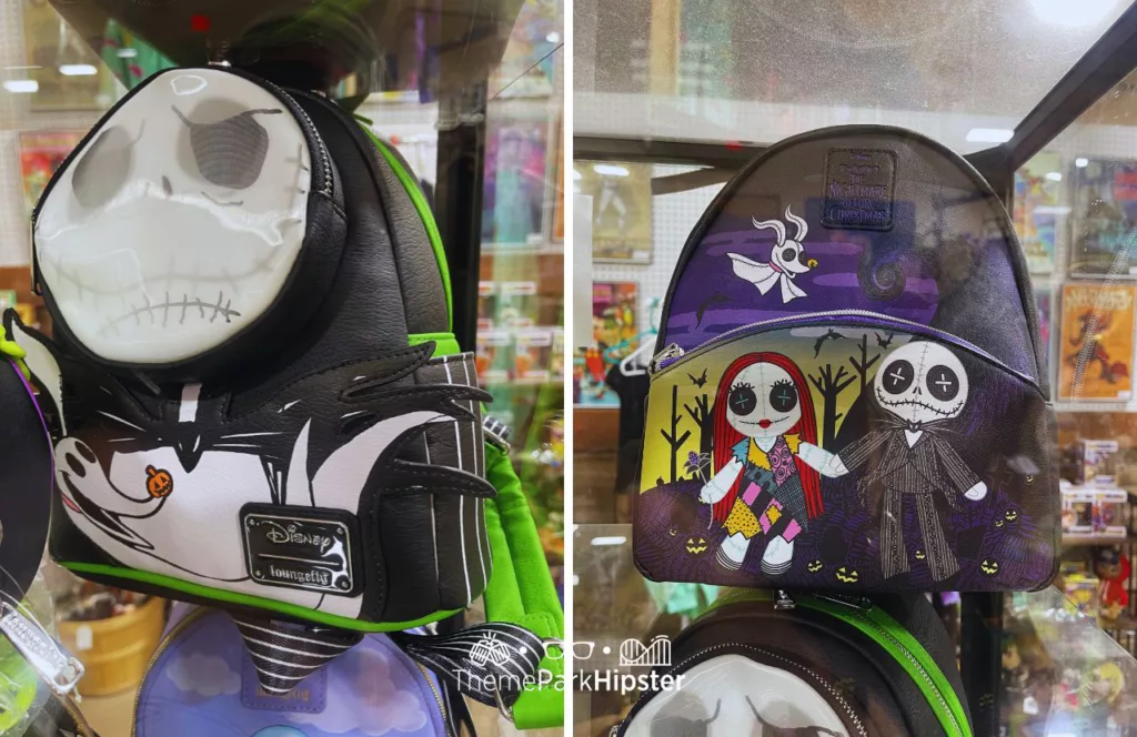 The Nightmare Before Christmas Loungefly Mini Backpack. One of the best Disney Halloween Loungefly Backpacks.