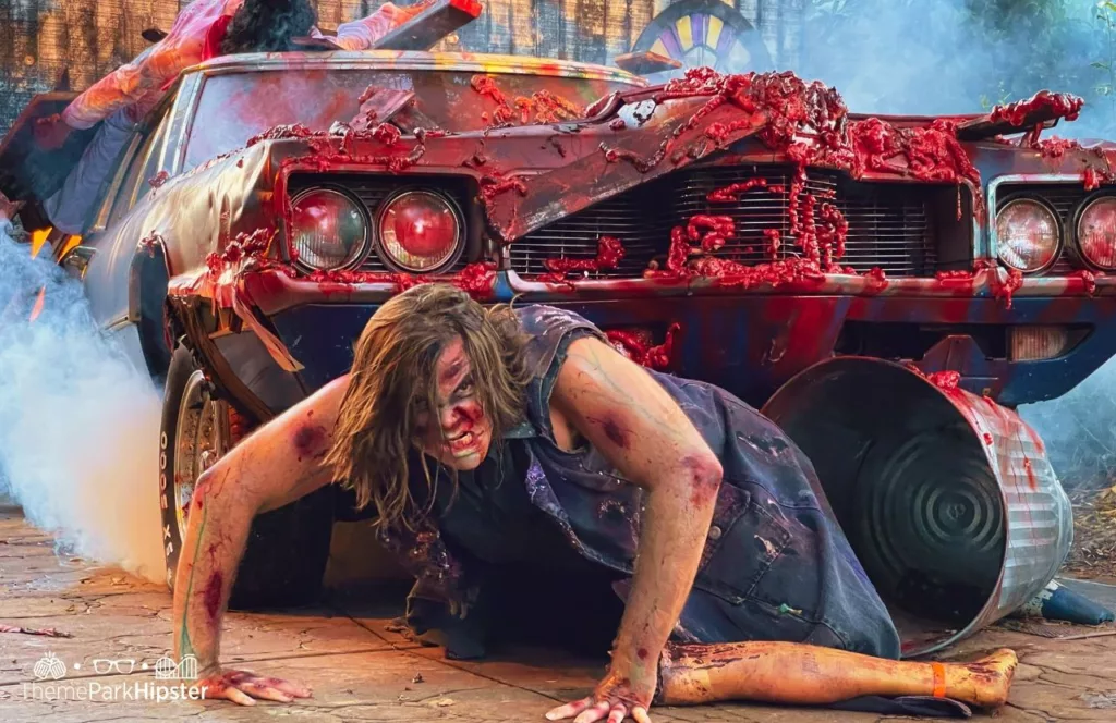 2023 Howl O Scream at Busch Gardens Tampa Bay Las Vegas Sin City Zombie Scare Zone 