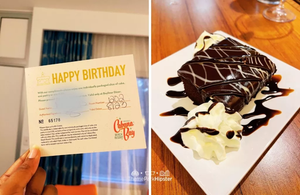 Cabana Bay Beach Resort Hotel at Universal Orlando Happy Birthday Card and Cake