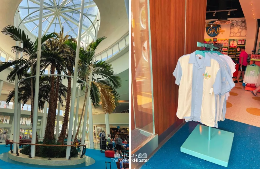Cabana Bay Beach Resort Hotel at Universal Orlando lobby and store merchandise