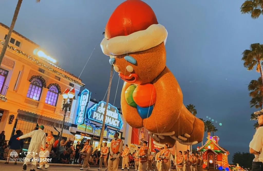 2023 Christmas at Universal Orlando Holiday Parade featuring Macy's Gingerbread Man