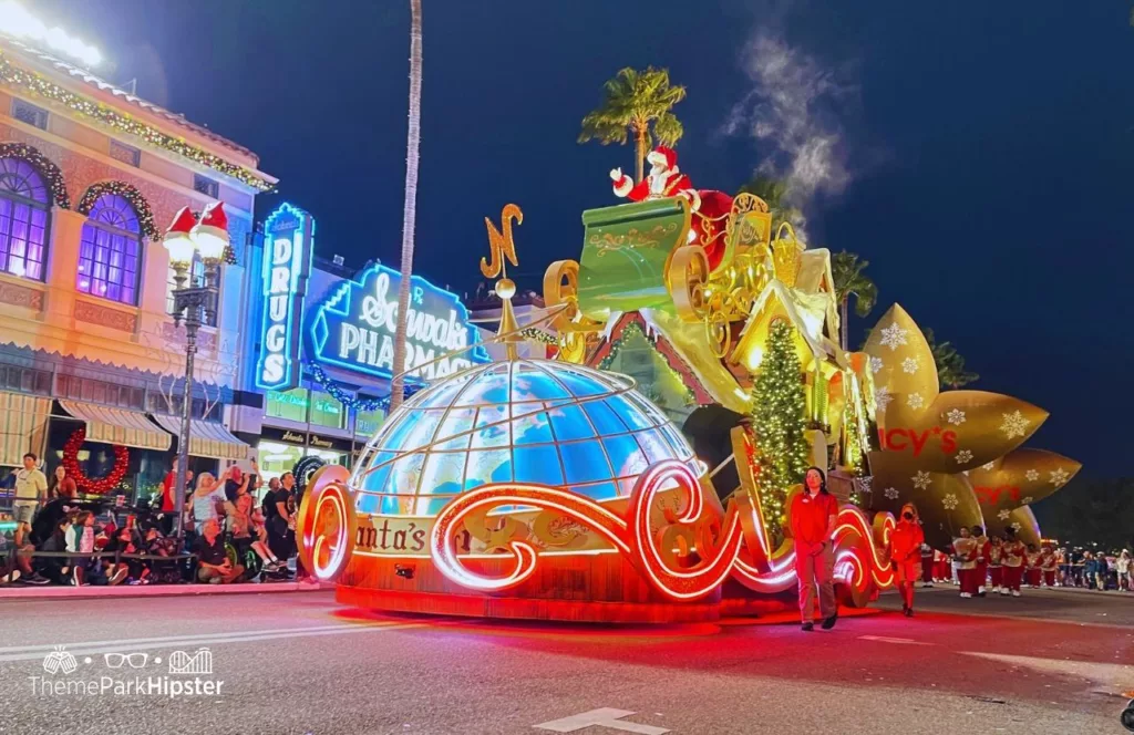 2023 Christmas at Universal Orlando Holiday Parade featuring Macy's Santa Claus
