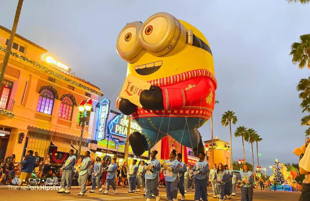 2023 Christmas at Universal Orlando Holiday Parade featuring Macy's with Minion Bob