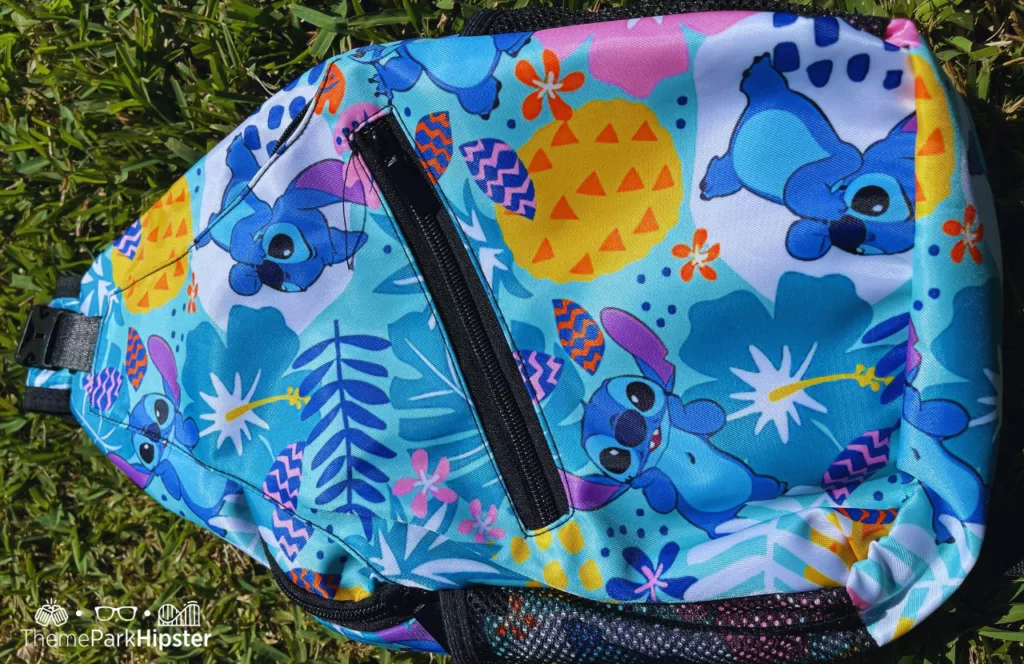 Lilo and Stitch Sling Bag length wise view. Keep reading to find out the best purse for Disney.