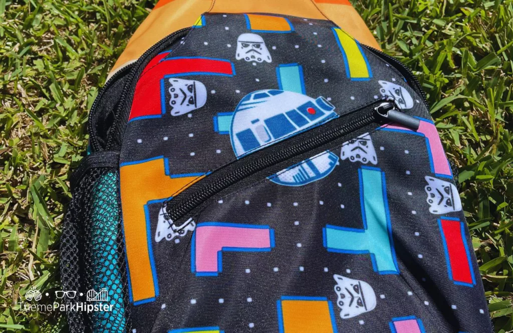Star Wars Pac Man Sling Bag with storm troopers helmets in the design of classic Pac Man arcade game. Keep reading to find out more about the best purse for Disney.
