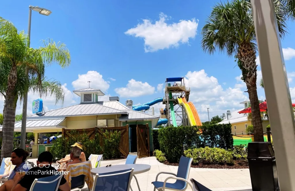 Waterpark area at Encore Resort at Reunion near Disney World. Keep reading to hear more about Encore Resort Orlando. 