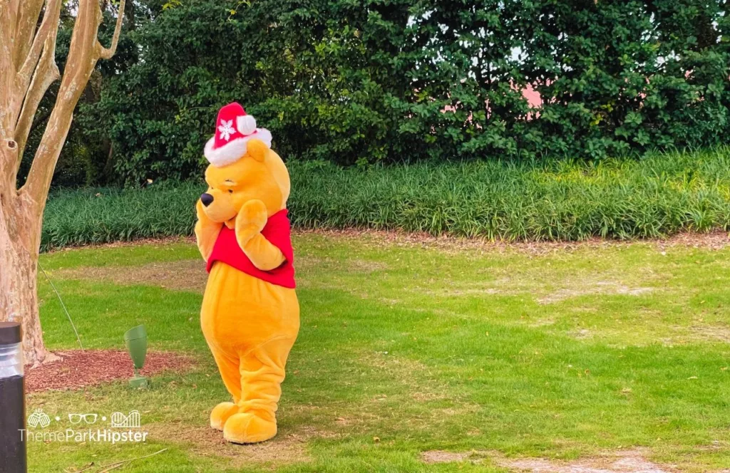 Winnie the Pooh Character at Disney Christmas at Epcot Festival of the Holidays 2023