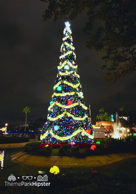 Christmas Tree in the Hollywood Studios Jollywood Nights Christmas Celebration at Disney World