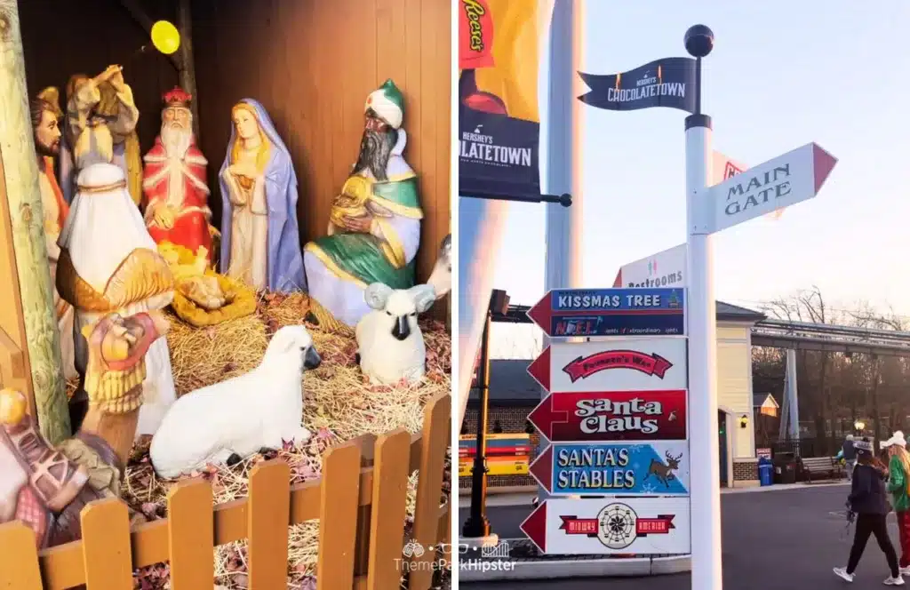 2023 Christmas at Hersheypark Candy Lane Nativity Scene