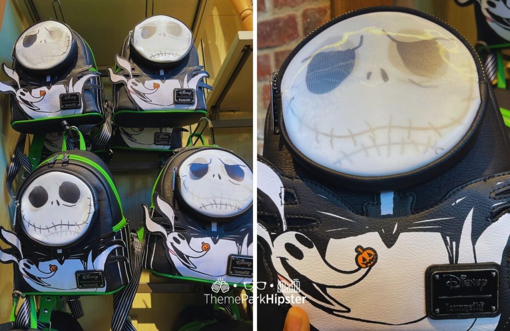 Jack Skellington Nightmare Before Christmas Loungefly Bag. One of the best Disney Christmas gifts!