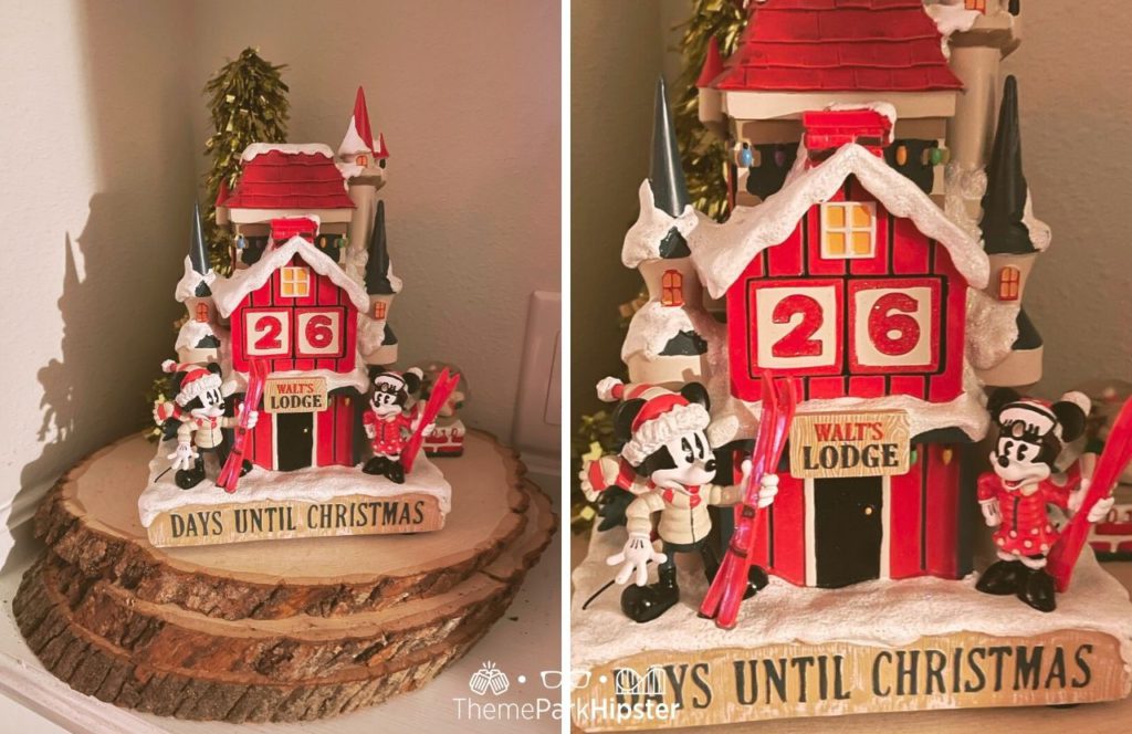 Minnie and Mickey Mouse Holiday Countdown Calendar. One of the best Disney holiday gifts buy on Christmas Day at the Magic Kingdom!