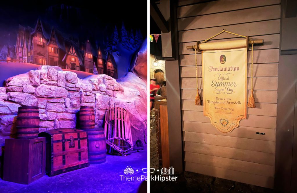 Queue of Frozen Ever Ride at Epcot in Norway Pavilion Disney World
