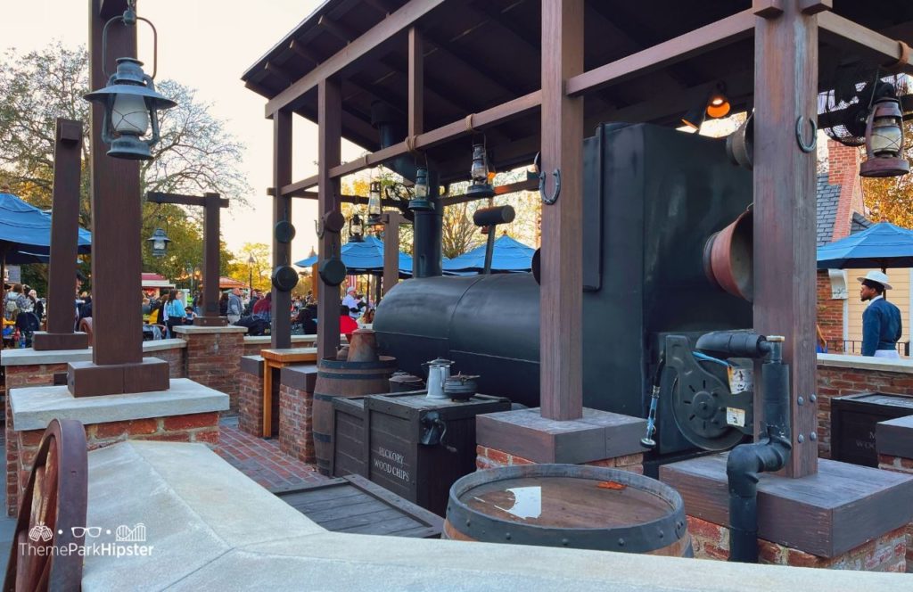 2024 Epcot Disney World Regal Eagle Smokehouse Barbecue in American Pavilion BBQ Pit and Smokers. One of the best Disney World Restaurants.