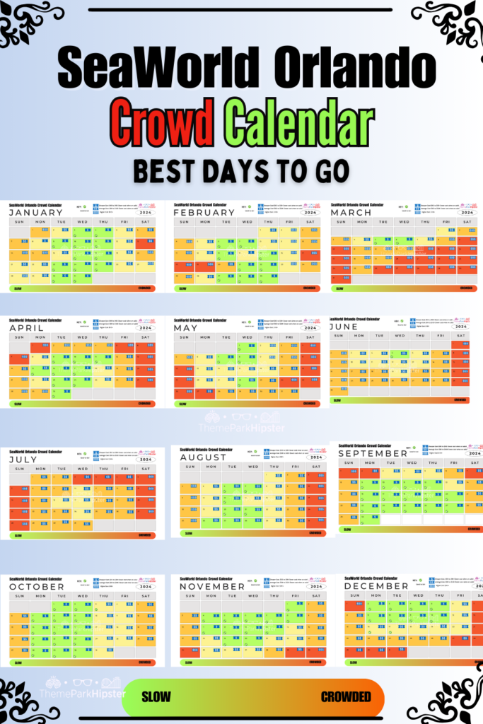 SeaWorld Orlando Crowd Calendar Best Days to Go