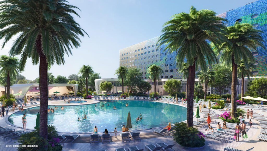 Terra Luna Hotel at Universal Epic Hotel in Universal Orlando Resort Pool Area