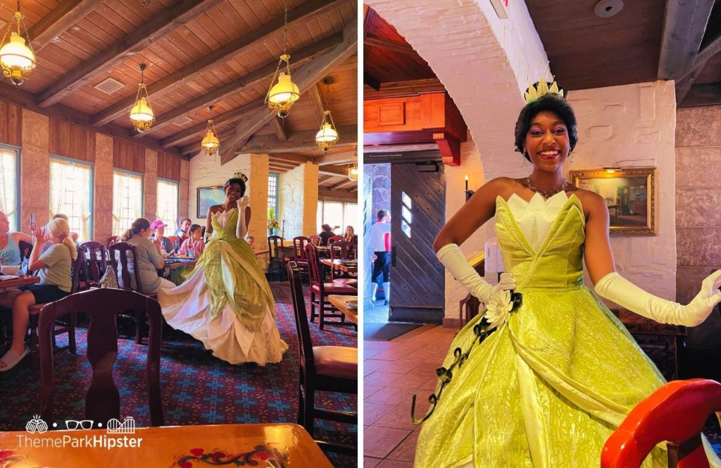 Epcot Theme Park Disney World Akershus Royal Banquet Hall Restaurant in Norway Pavilion Princess Tiana. One of the best Disney World bucket list items to put on your to-do list.