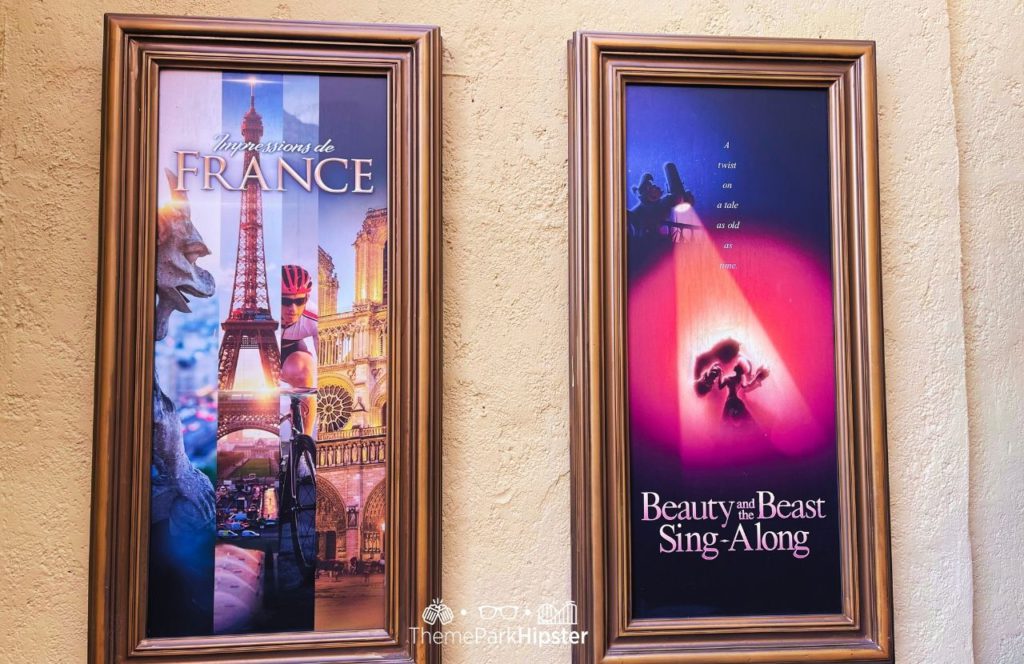 Epcot Theme Park Disney World France Pavilion Impressions de France and Beauty and the Beast Sing Along