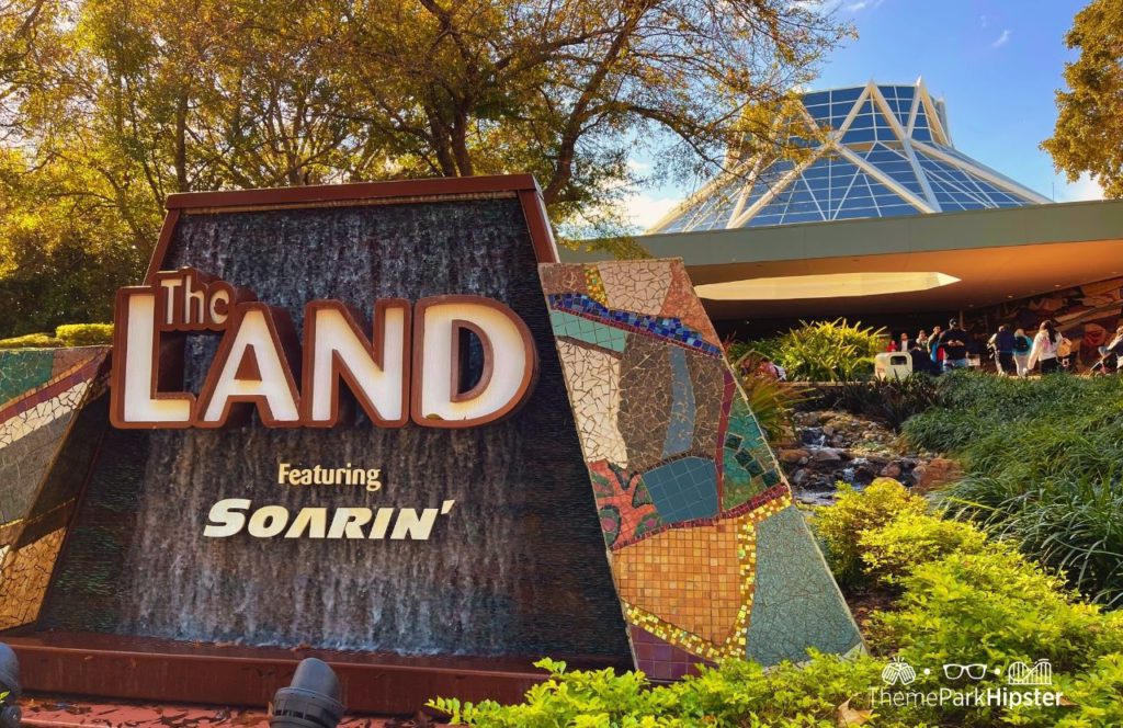 Epcot Theme Park Disney World The Land Pavilion Entrance featuring Soarin