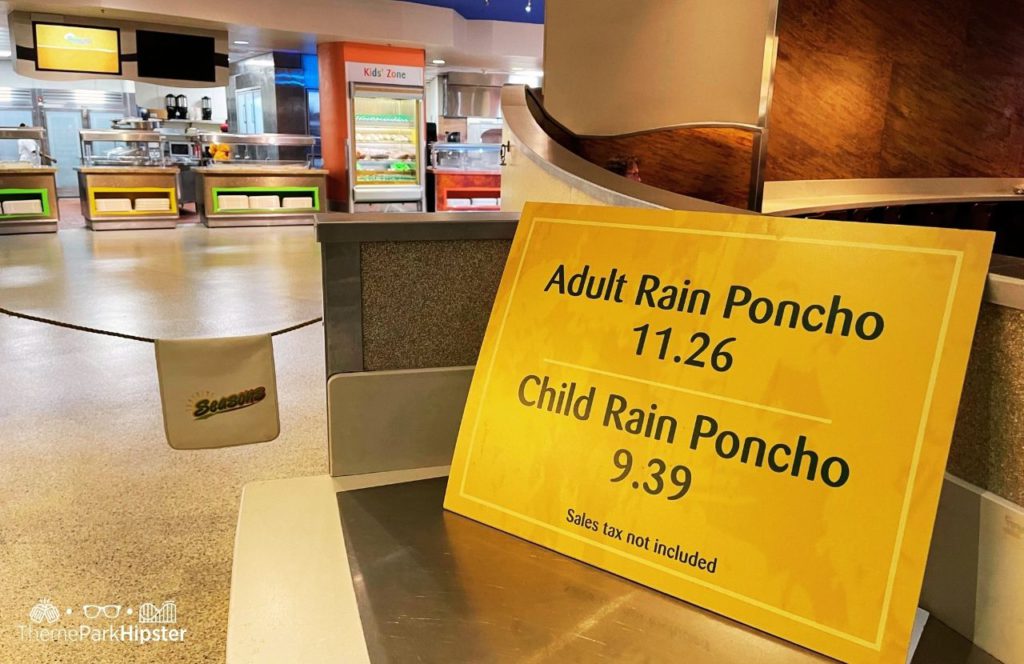 Epcot Disney Theme Park Rain Poncho Prices